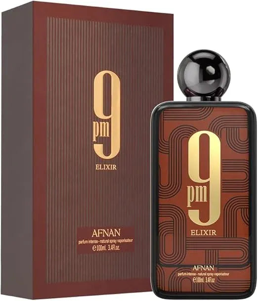 Afnan 9 PM Elixir Extrait de Parfum – Spicy Leather Unisex 100ml