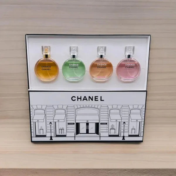 Chanel Chance Mini Perfume Gift Set 4 Piece for Women | Luxury Fragrance Collection