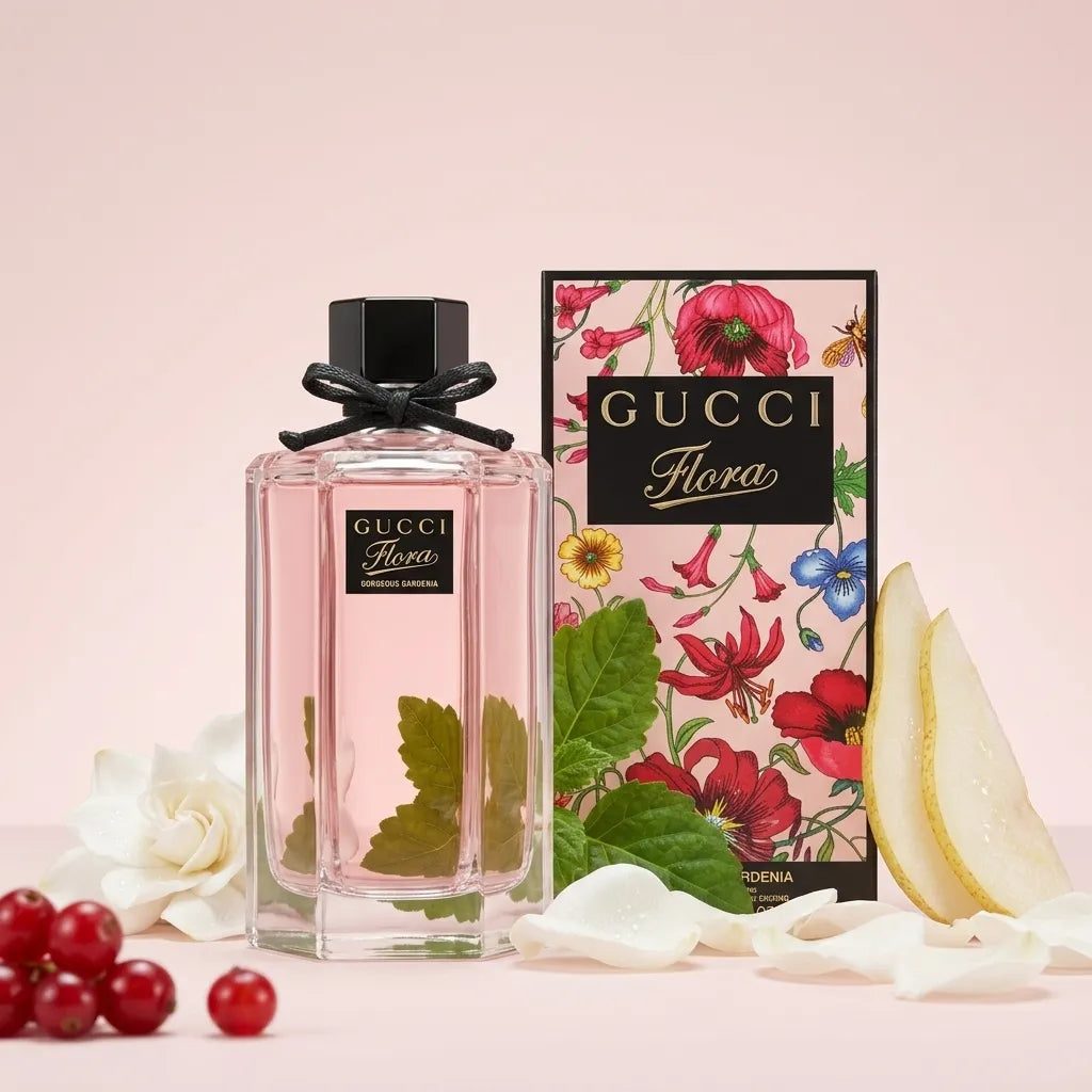 Gucci Flora Gorgeous Gardenia Eau de Toilette 100ml | Floral Fruity Fragrance for Women