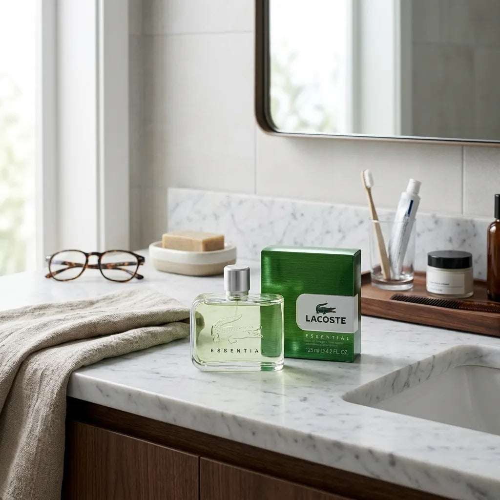 Lacoste Essential Eau de Toilette 125ml | Fresh Woody Fragrance for Men