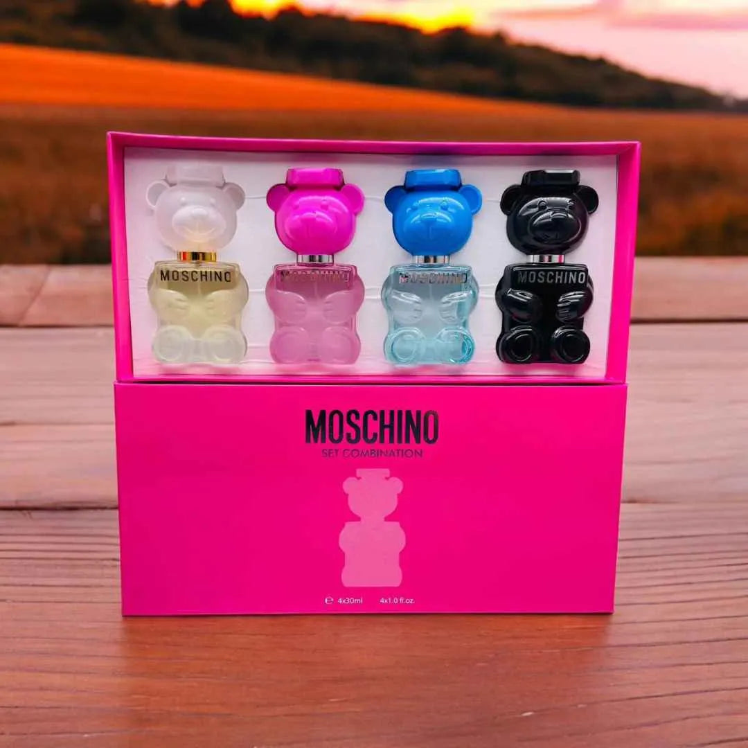 Moschino 4 in 1 Perfume Gift Set | 30ml Each | Luxury Fragrance Collection for Men & Women