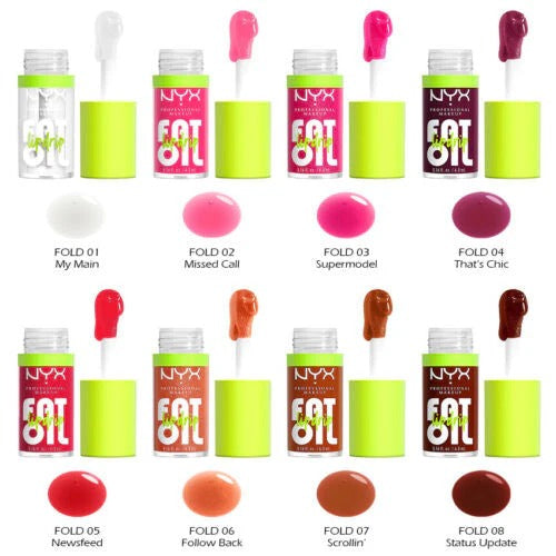 NYX Fat Oil Lip Drip Bundle of 6