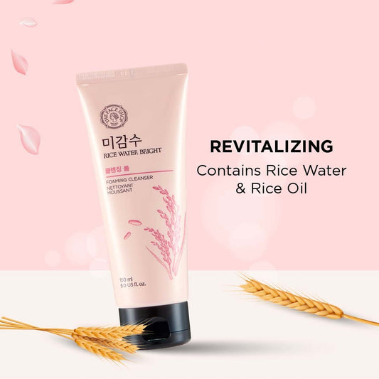 The Face Shop Rice Water Bright Foaming Cleanser (300ml)