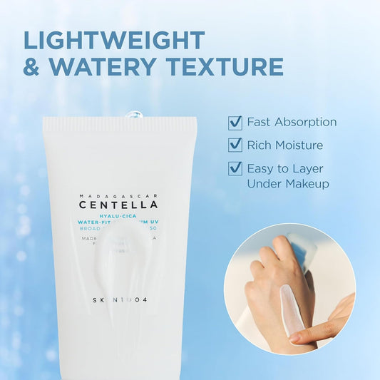 Skin1004 Madagascar Centella Hyalu-Cica Water-Fit Sunscreen SPF50+ 50ml