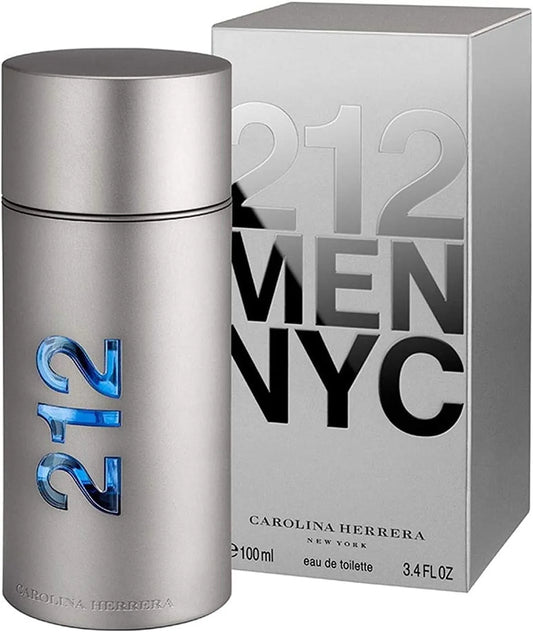 Carolina Herrera 212 Men Eau de Toilette 100ml | Fresh Woody Fragrance for Men