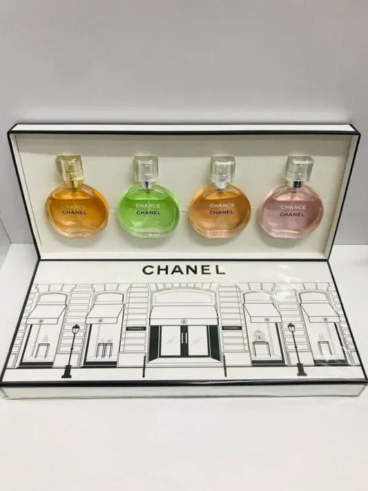 Chanel Chance Mini Perfume Gift Set 4 Piece for Women | Luxury Fragrance Collection
