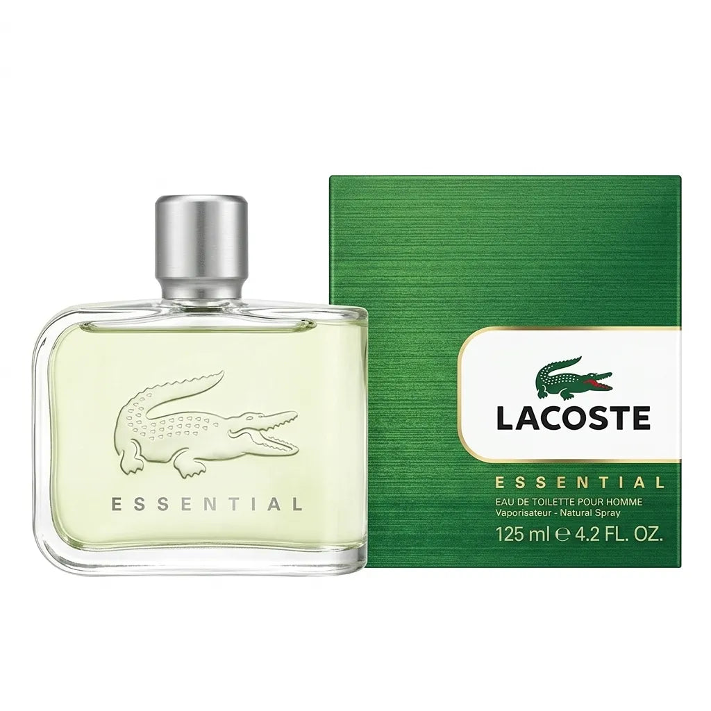 Lacoste Essential Eau de Toilette 125ml | Fresh Woody Fragrance for Men
