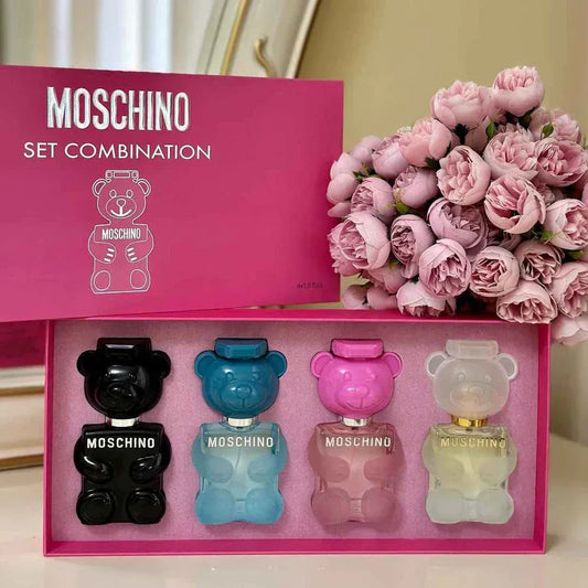 Moschino 4 in 1 Perfume Gift Set | 30ml Each | Luxury Fragrance Collection for Men & Women