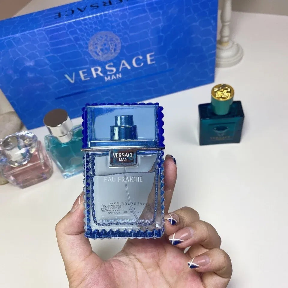 Versace Mini Perfume Gift Set 4 Piece Luxury Fragrance Collection for Men & Women