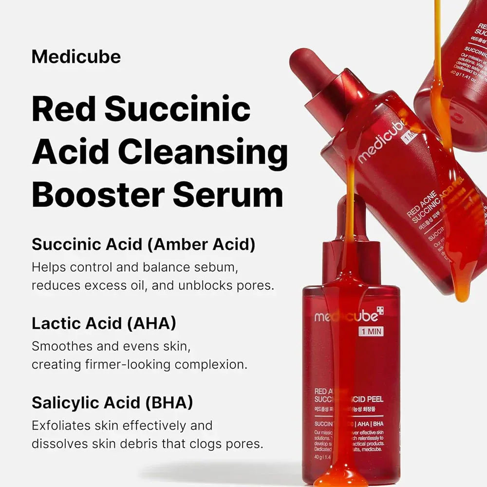 Medicube Red Acne Succinic Acid Peel Peeling Serum 40g