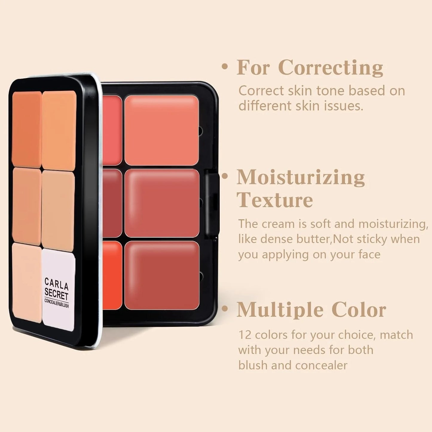 Carla Secret Concealer & Blush Professional Makeup