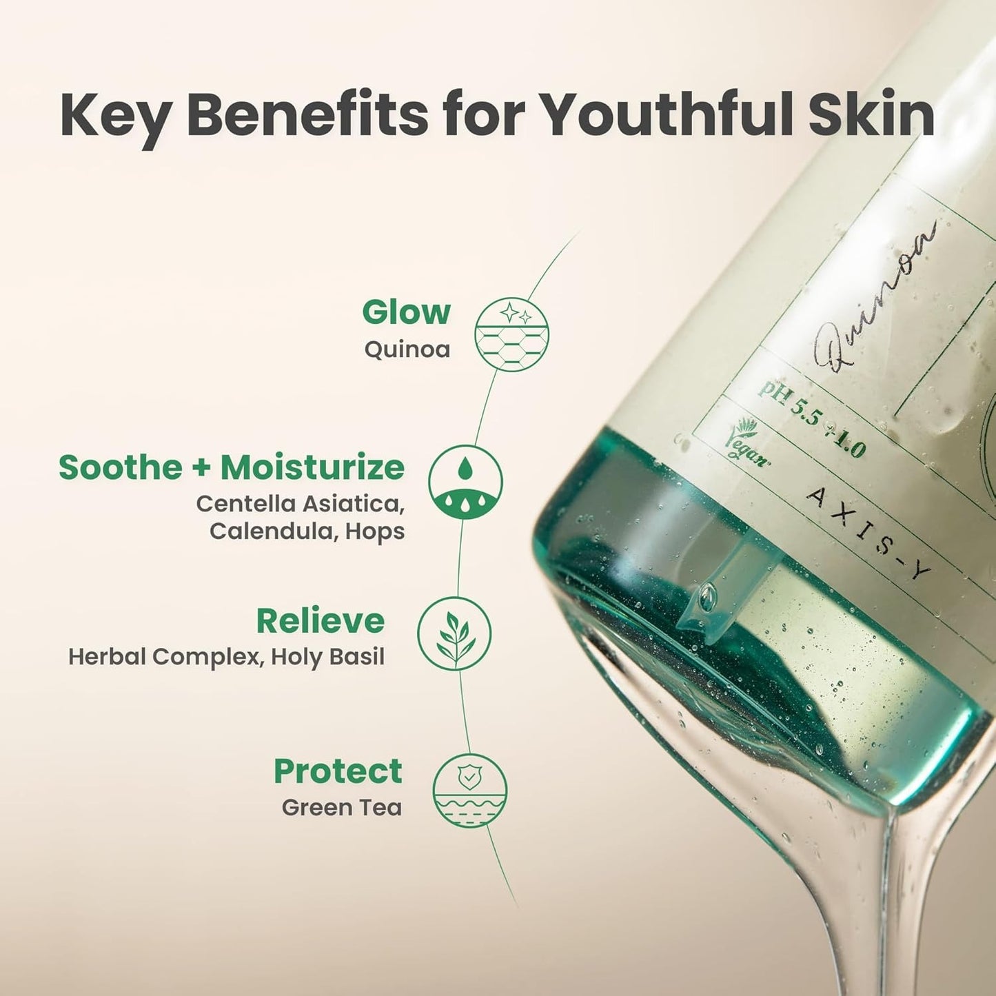 Axis-Y Quinoa One-Step Balanced Gel Cleanser 180ml