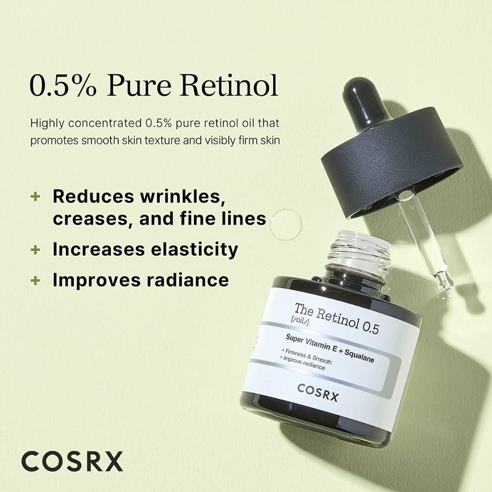 COSRX The Retinol 0.5 Oil with Super Vitamin E & Squalane
