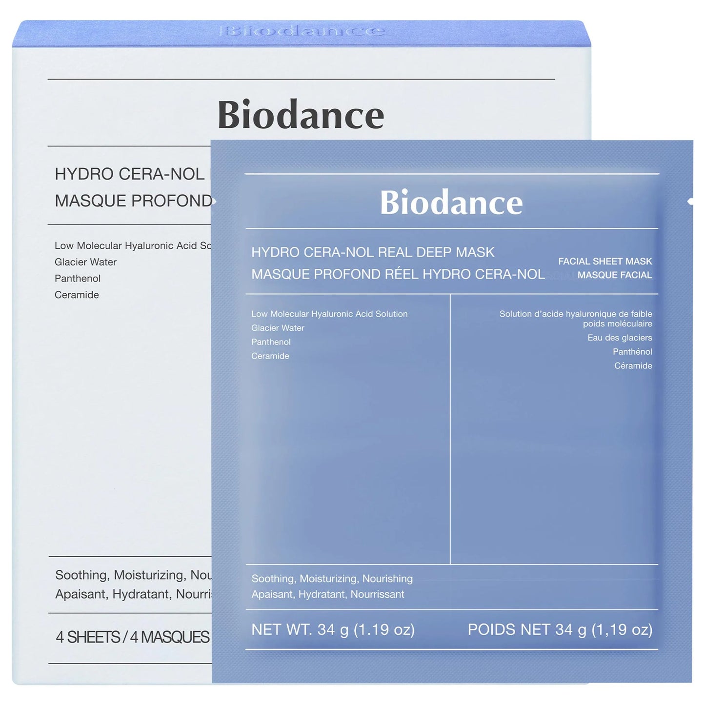 Biodance Hydro Cera-Nol Real Deep Mask ( 4x sheet Masks )