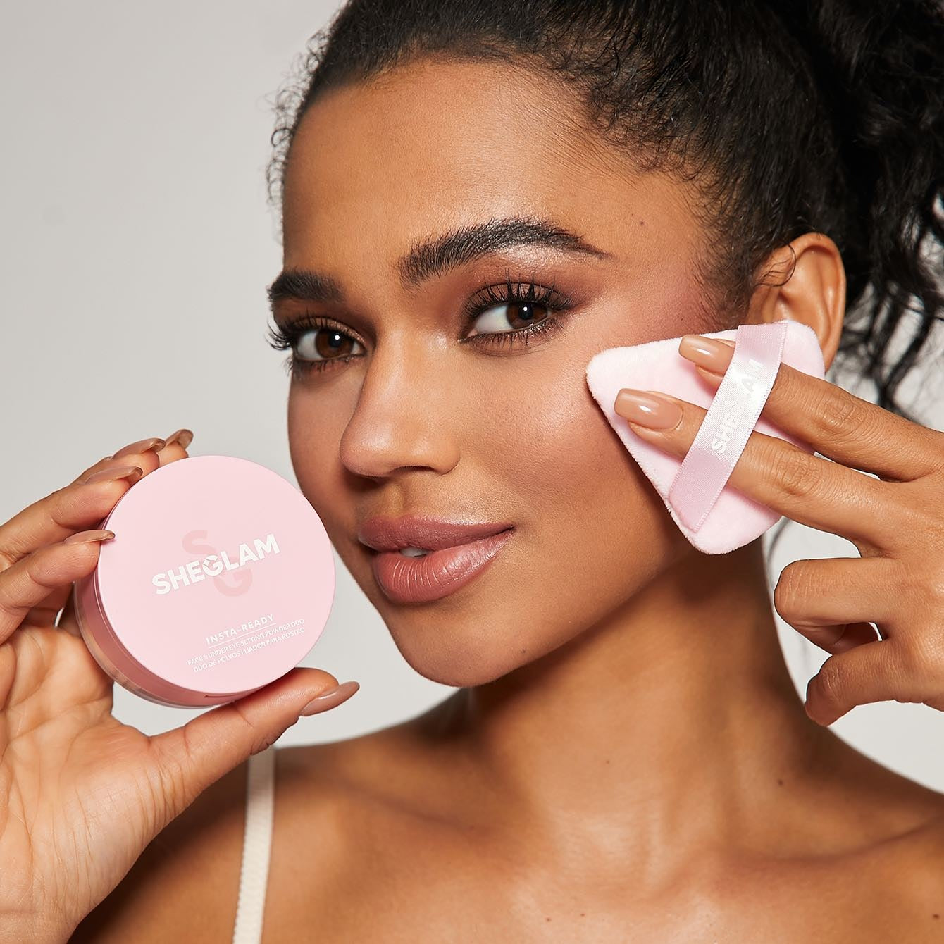 SHEGLAM Insta-Ready Face & Under Eye Setting Powder Duo - Bubblegum 2-in-1