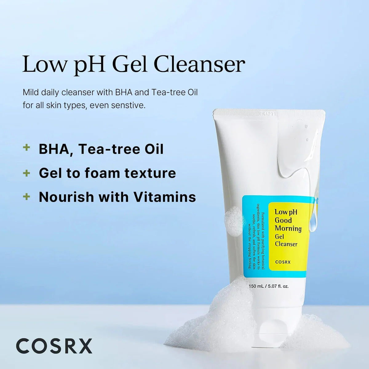 COSRX Low pH Good Morning Gel Cleanser
