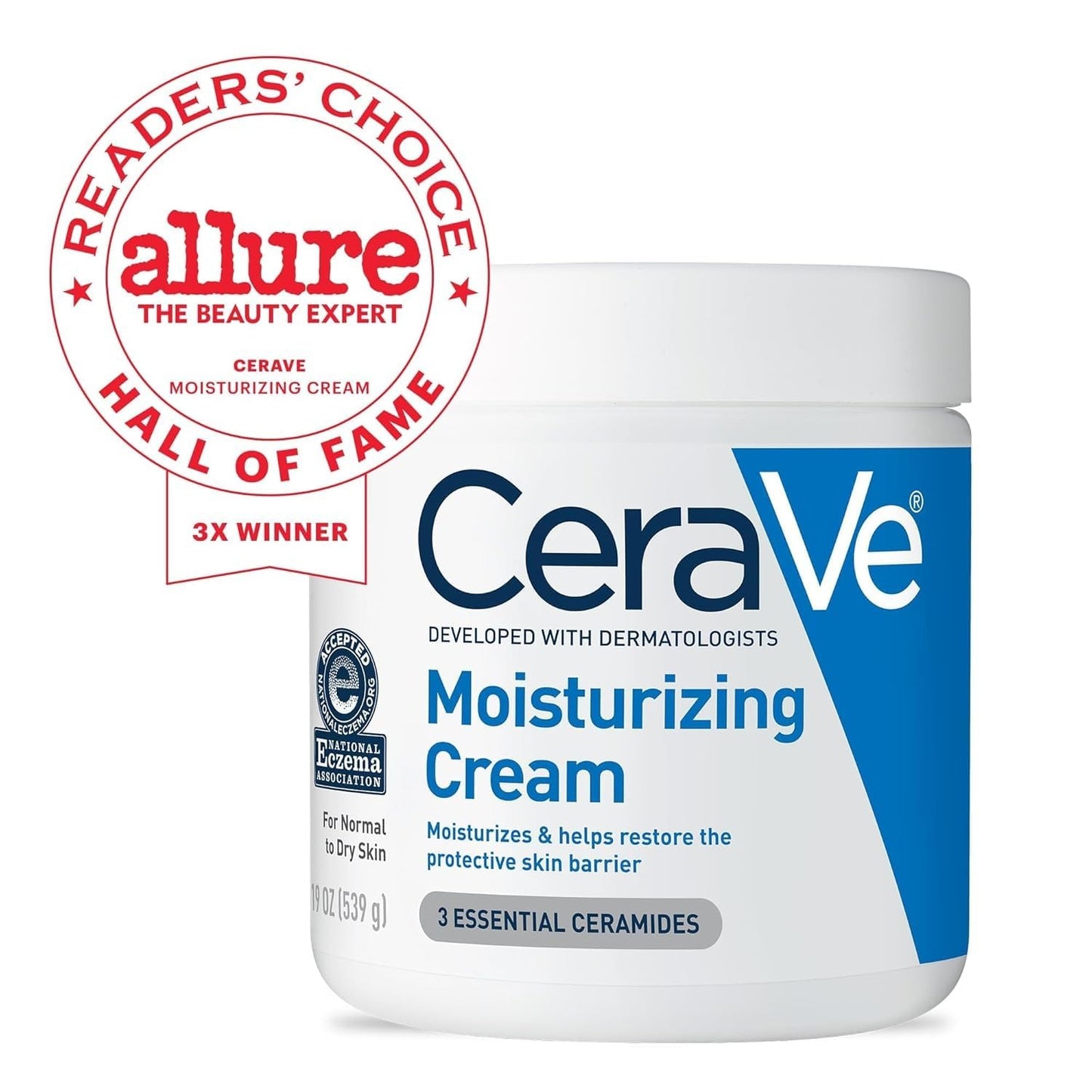 CeraVe Moisturising Cream – Rich 24-Hour Hydration for Dry to Very Dry Skin