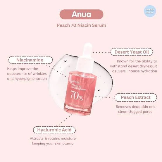Anua Peach 70 Niacinamide Serum
