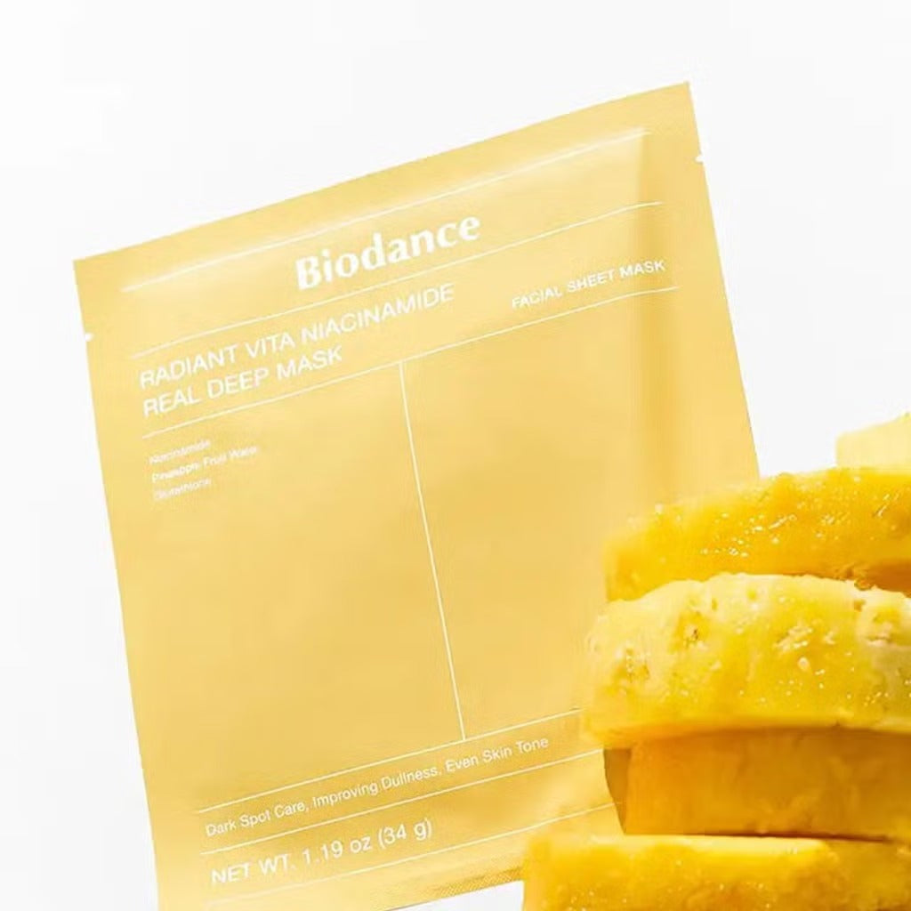 Biodance Radiant Vita Niacinamide Real Deep Mask 4x Sheet Mask
