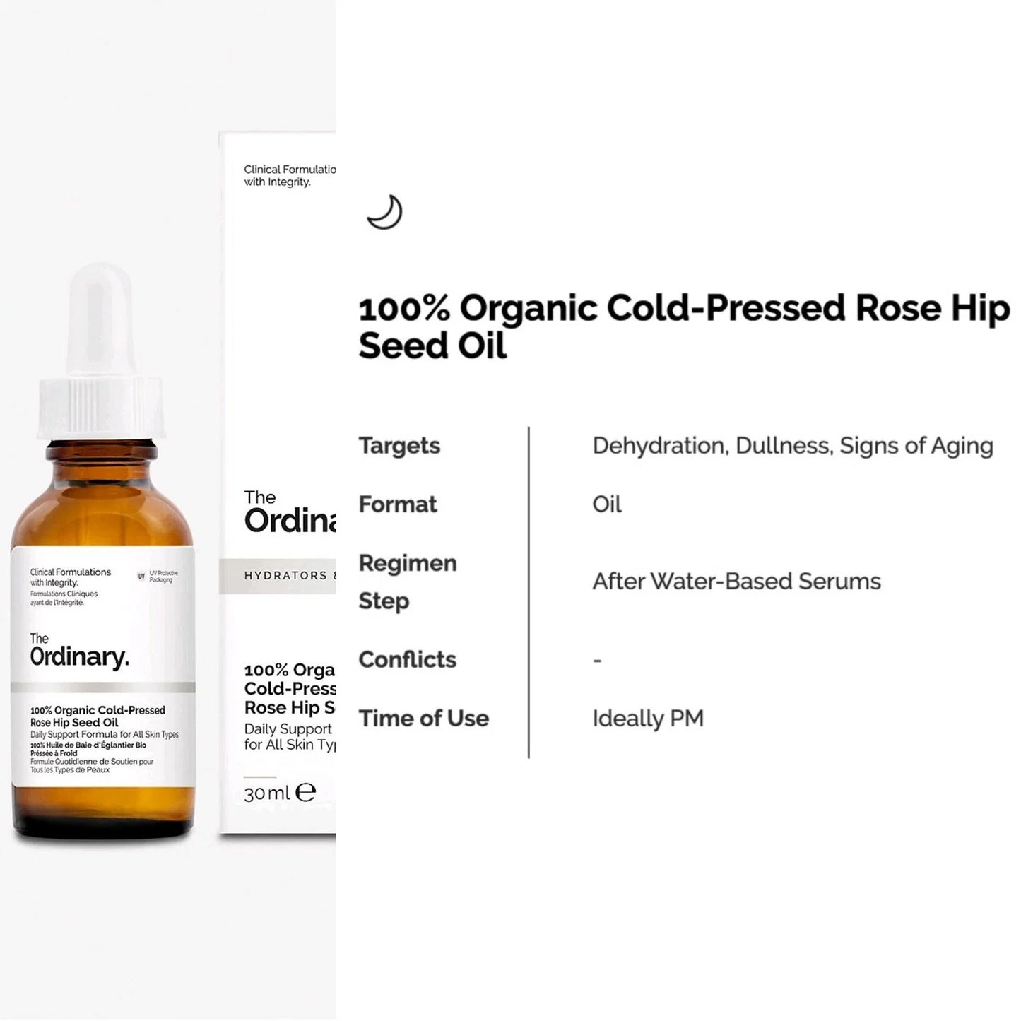 The Ordinary 100% Organic Cold-Pressed Rose Hip Seed Oil 30ml