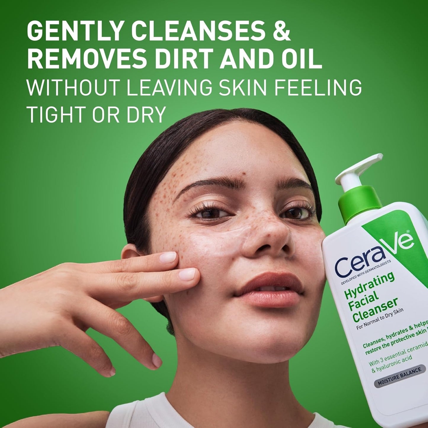 CeraVe Hydrating Facial Cleanser – Moisturizing Face Wash for Normal to Dry Skin