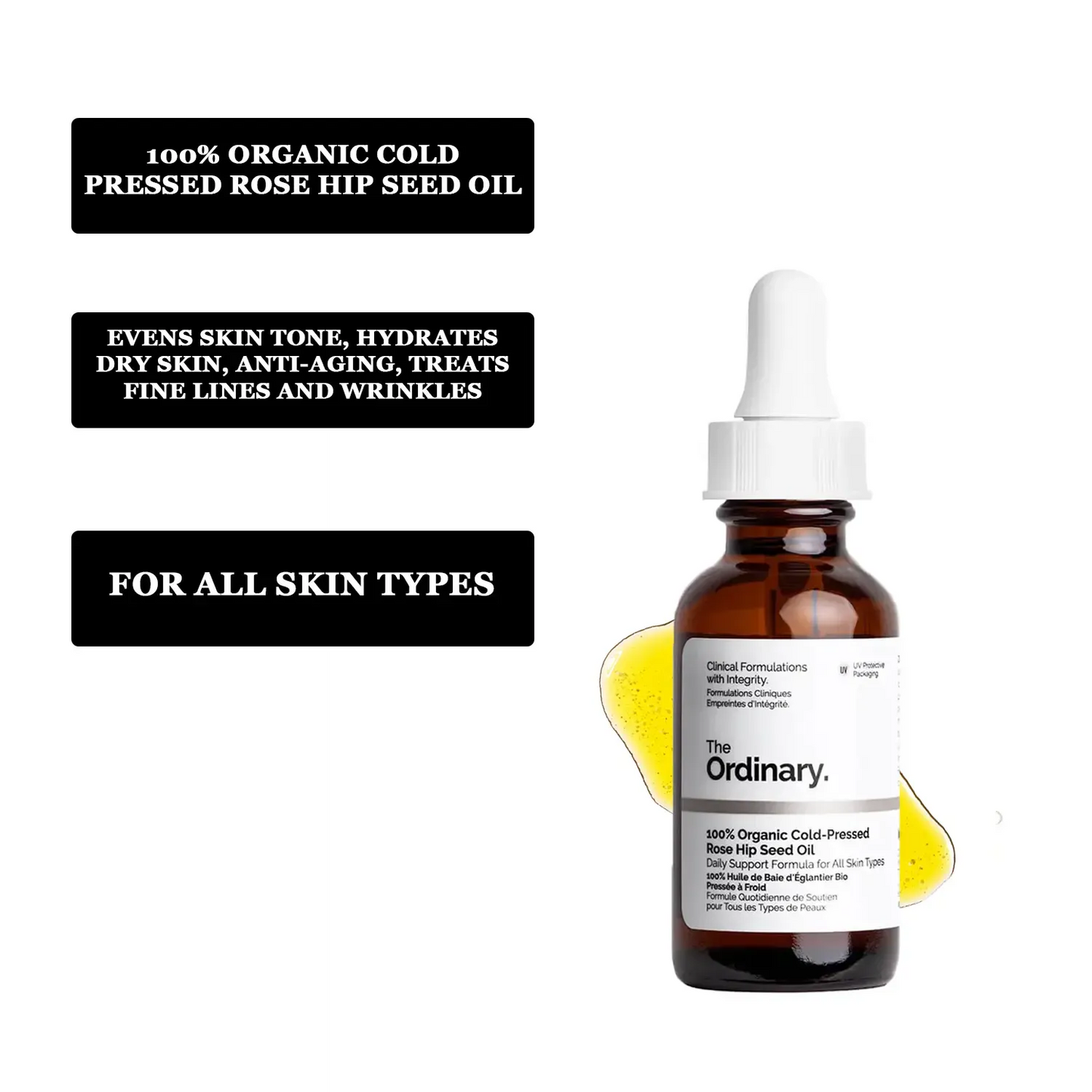 The Ordinary 100% Organic Cold-Pressed Rose Hip Seed Oil 30ml