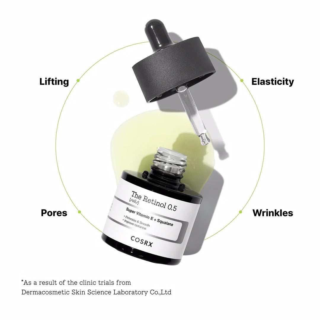 COSRX The Retinol 0.5 Oil with Super Vitamin E & Squalane