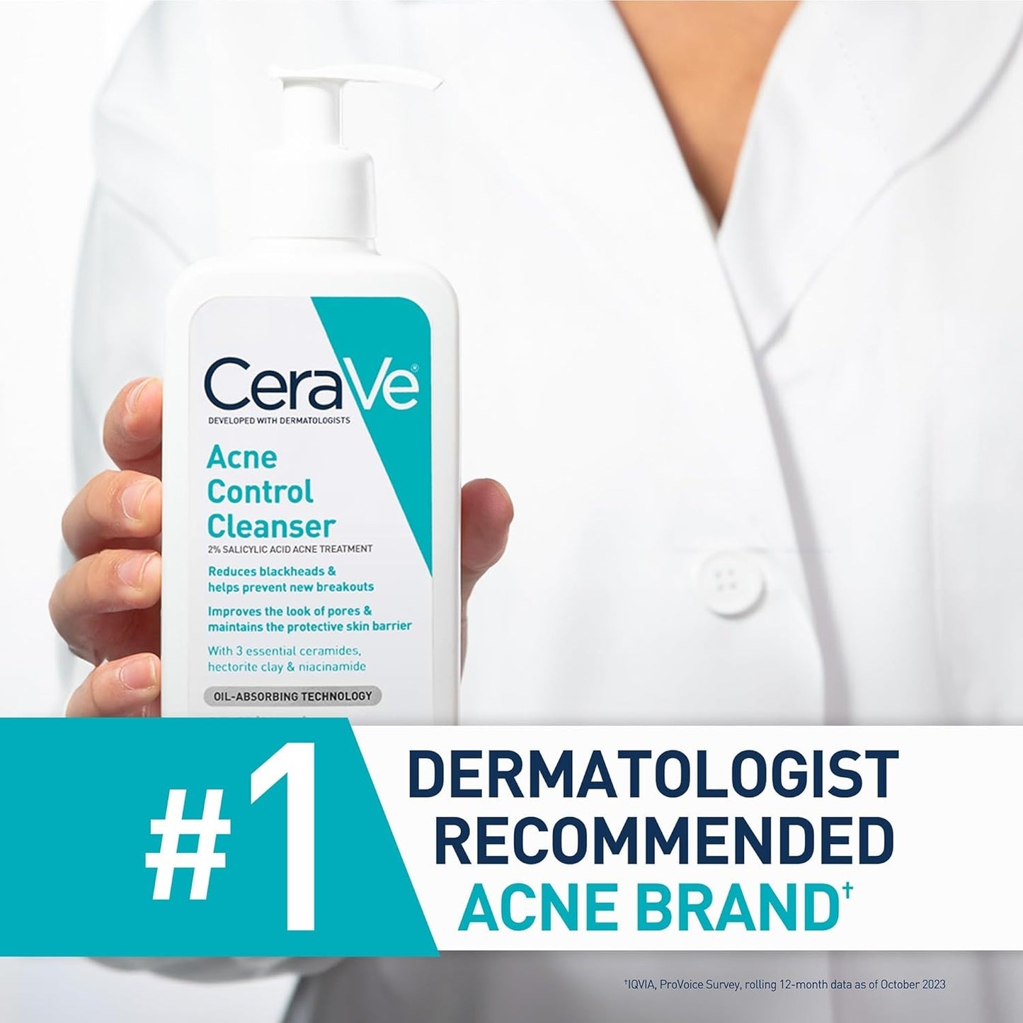 CeraVe Acne Control Cleanser 2% Salicylic Acid – 237ml