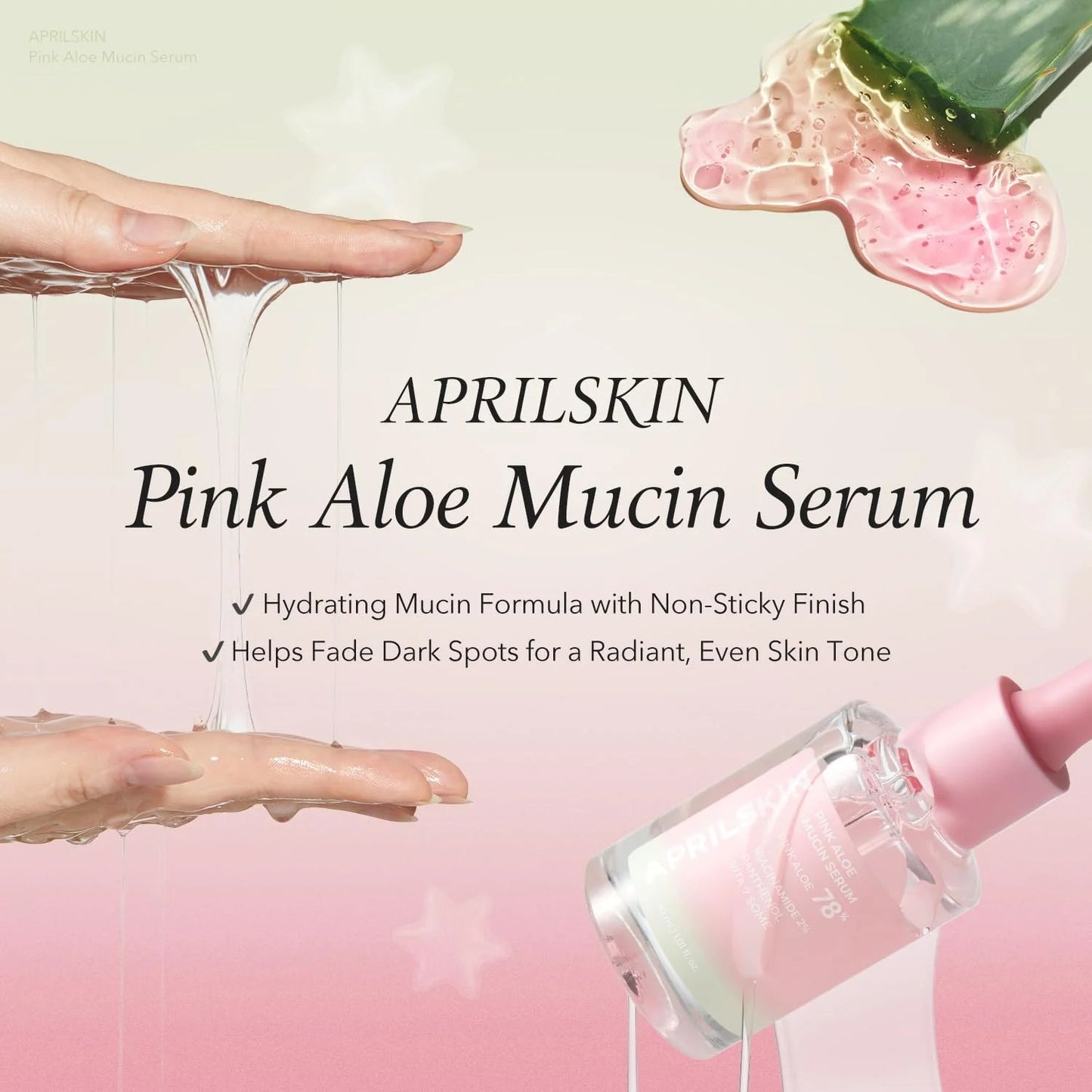 April Skin Pink Aloe Mucin Serum 30Ml