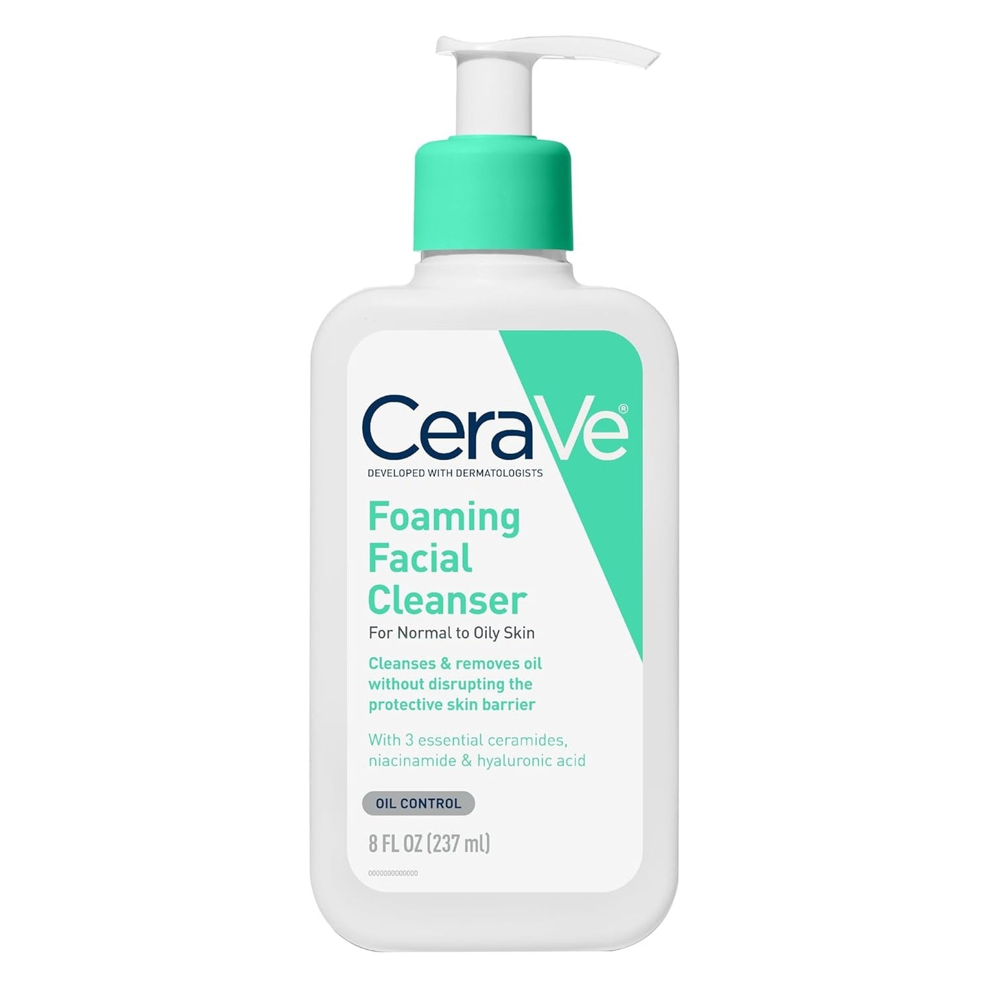 CeraVe Foaming Facial Cleanser – Removes Excess Oil for Normal to Oily Skin