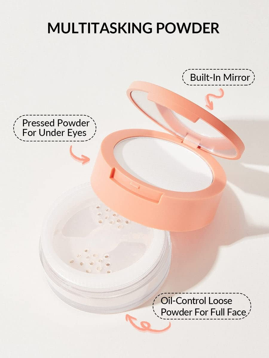 SHEGLAM Insta-Ready Face & Under Eye Setting Powder Duo - Translucent 2-in-1