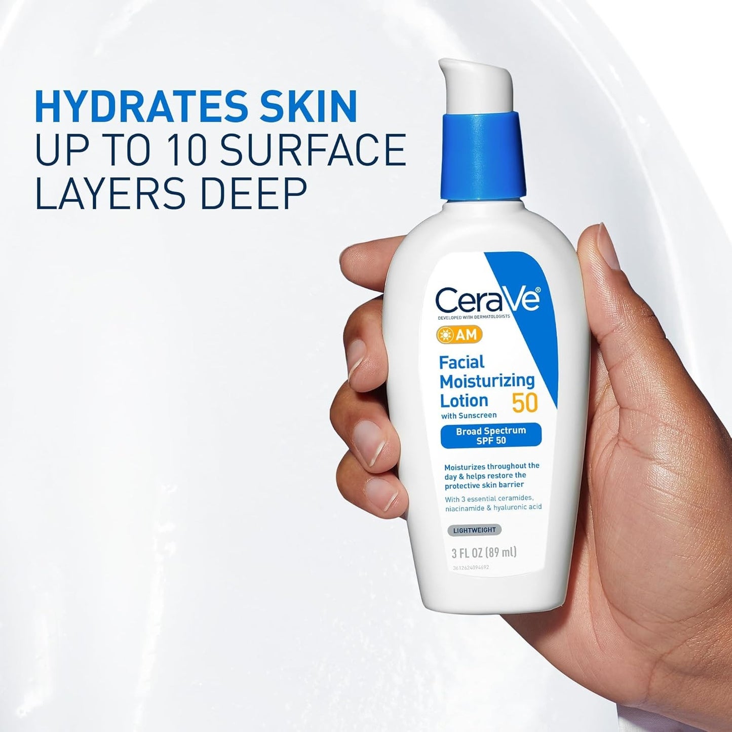 CeraVe AM Facial Moisturizing Lotion with SPF 30 – Daily Moisturizer & Sunscreen