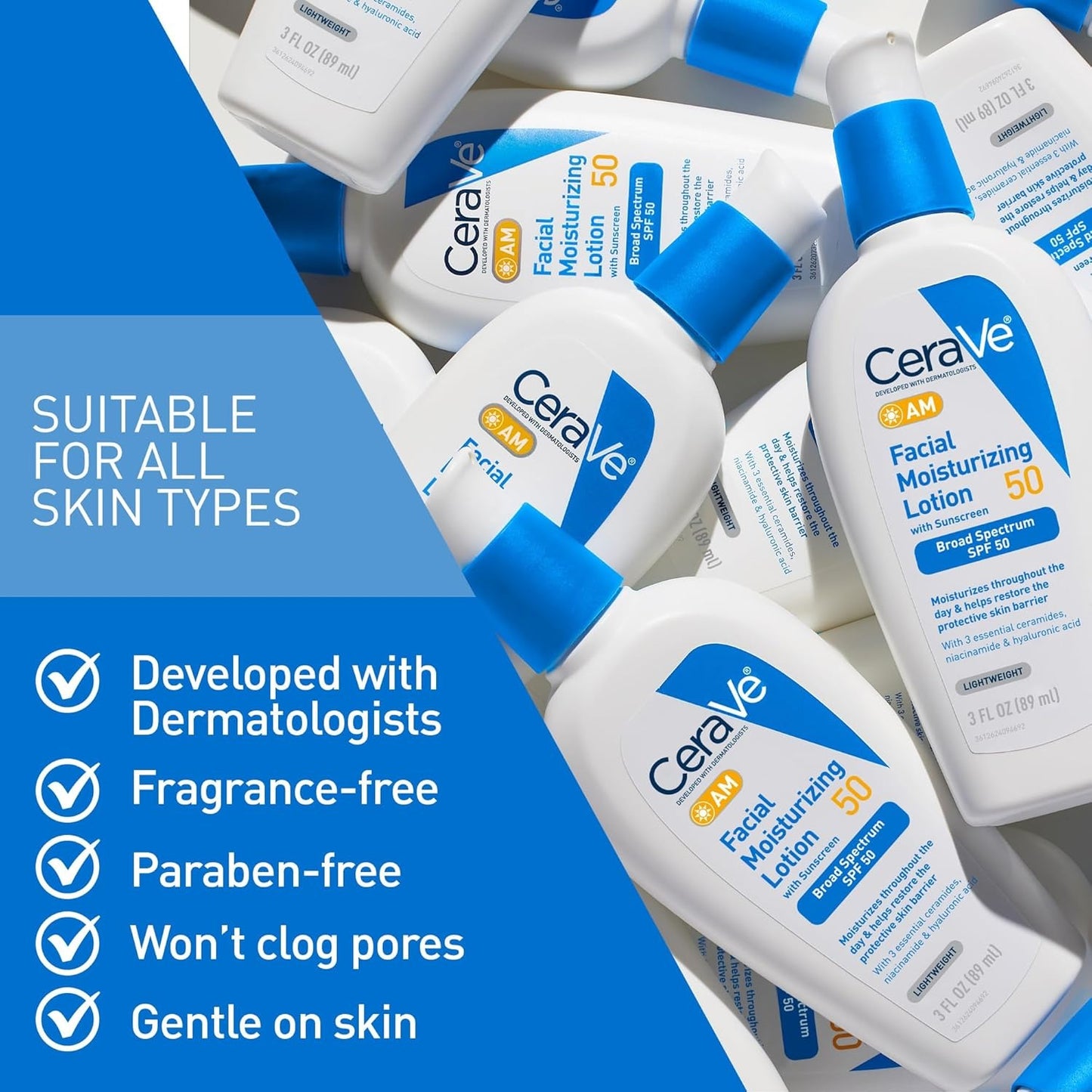 CeraVe AM Facial Moisturizing Lotion with SPF 30 – Daily Moisturizer & Sunscreen