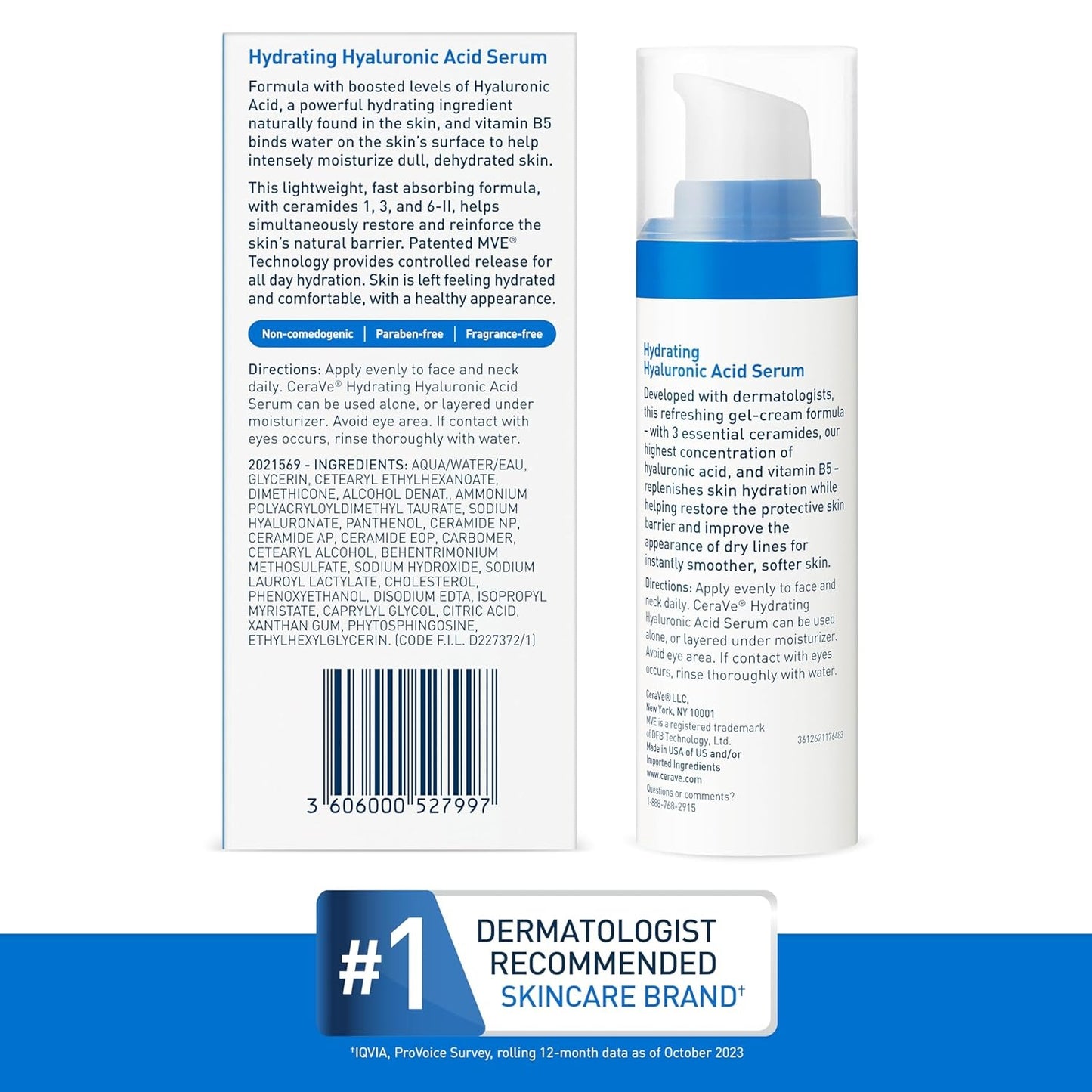 CeraVe Hydrating Hyaluronic Acid Serum – Deep Hydration for All Skin Types