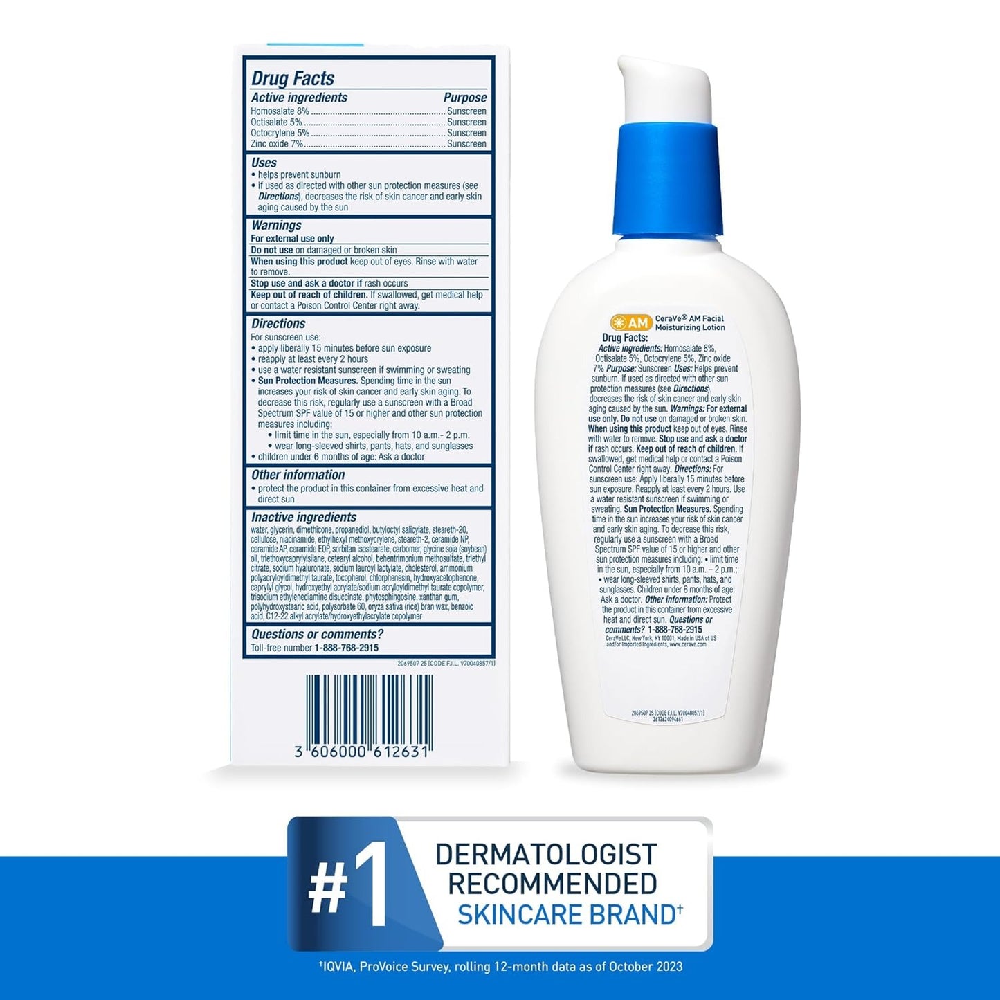 CeraVe AM Facial Moisturizing Lotion with SPF 30 – Daily Moisturizer & Sunscreen
