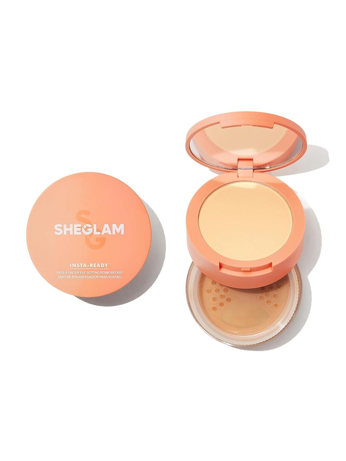 SHEGLAM Insta-Ready Face & Under Eye Setting Powder Duo - Translucent 2-in-1